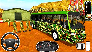 US Army Soldier Transport Bus Driving Simulator - Game 1- Best Android Gameplay