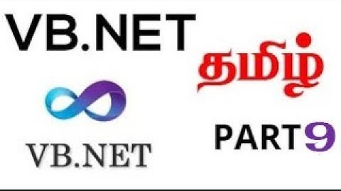 Vb.net Tamil Tutorial Part 9
