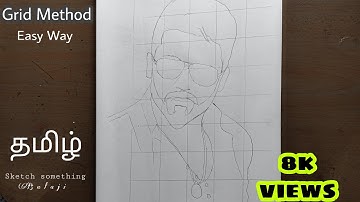 How to draw Actor Surya step by step for Beginners in Tamil | #surya | Sketch something