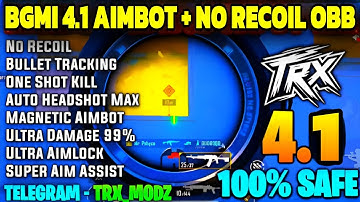 BGMI 4.1 AIMBOT OBB | BGMI 4.1 NO RECOIL CONFIG | BGMI NO RECOIL CONFIG 4.1 [ 100% Safe No Ban ]