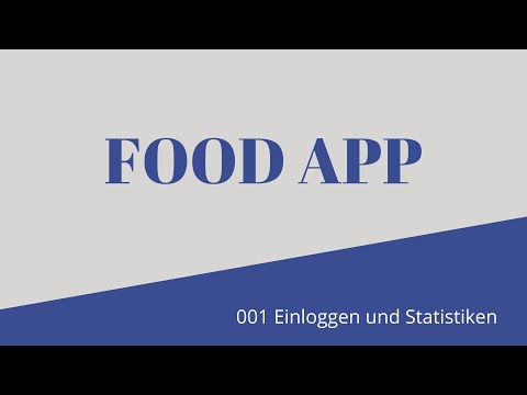 Food App | 001 Einloggen