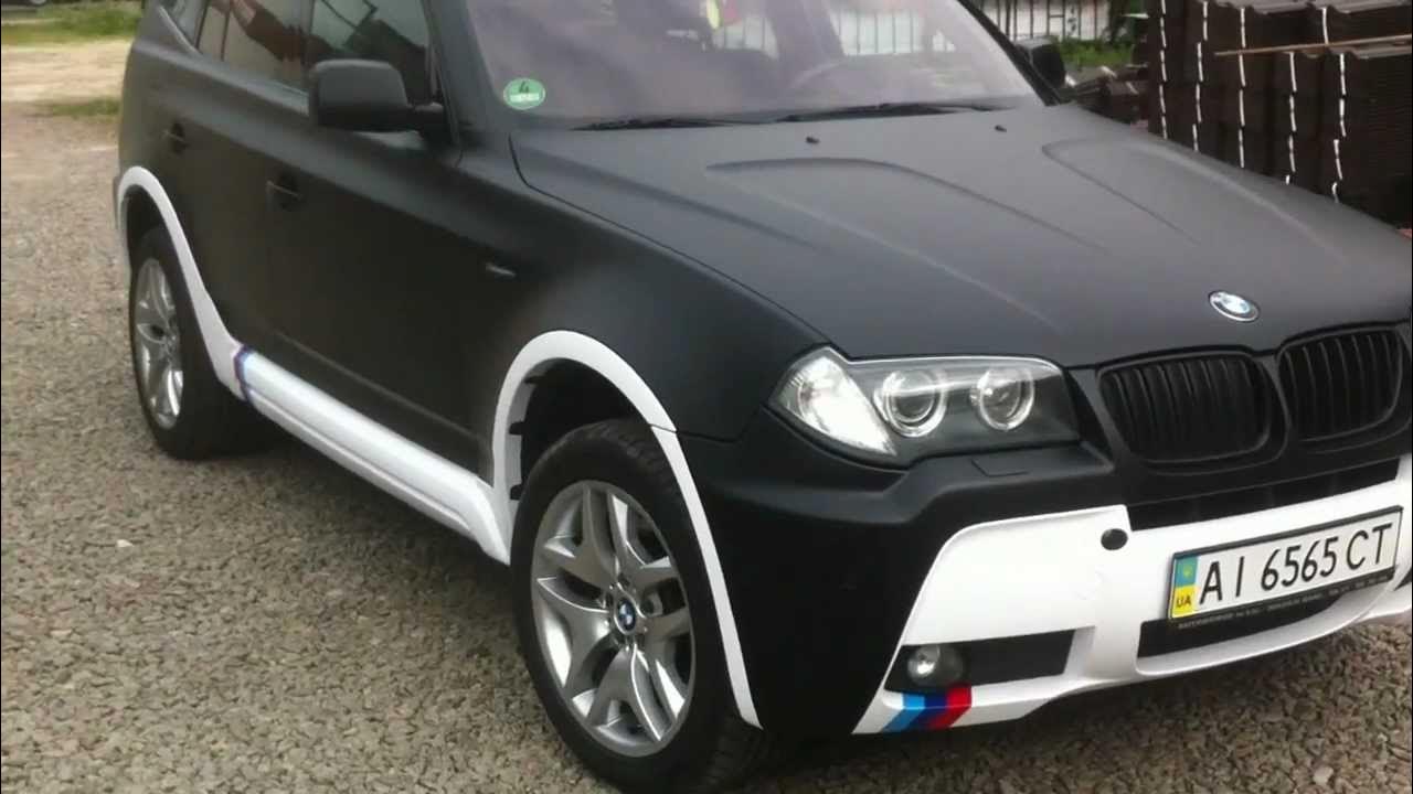 BMW x3 f25 в матовой пленке