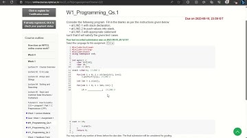 NPTEL Programming In Modern C++ W1 Programming Qs 1 August 2023