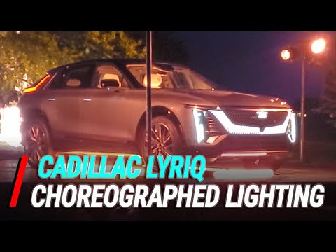 2023 Cadillac Lyriq Choreographed Lighting Sequence