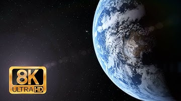 Asteroid Near Planet Earth!!! 8K Video / 4K TV