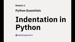 Indentation in Python