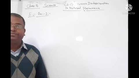 Class 8 Science Video 6 Ch 17 Human Intervention in Natural Phenomena Part 6 (15 .01.22)