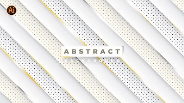 Abstract White Background With Glitter | Adobe Illustrator Tutorial