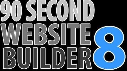 90 Second Website Builder - Video Page Intro