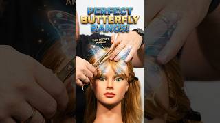 How to Cut Butterfly Bangs Like a Pro ✂️ #haircut #tutorial