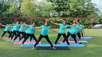 # Chandra Namaskar # Yoga In rhythm # Nilambaug Palace