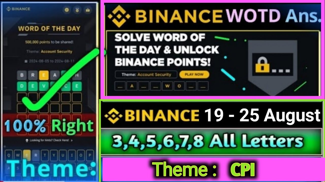 Binance Crypto WODL Answer Today | Word Of The Day | Learn with Asif