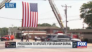 Sen. Lindsey Graham's procession faces delays while en route to Central