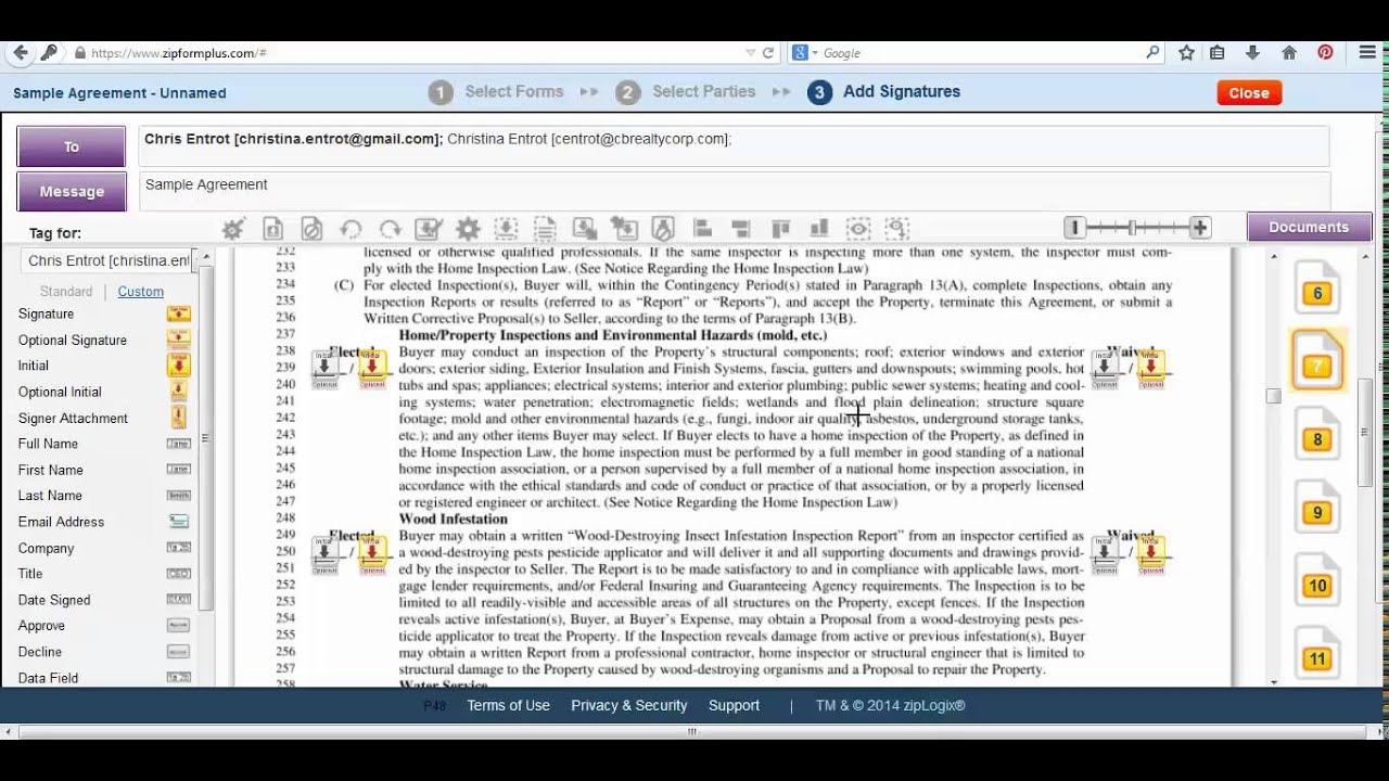 how to use docusign within zipforms youtube how to use docusign