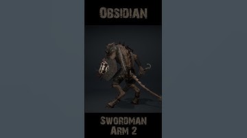 Obsidian Swordman Arm2 360 #character #rogerkint #3d #animation #gaming #unity #unreal #obsidian
