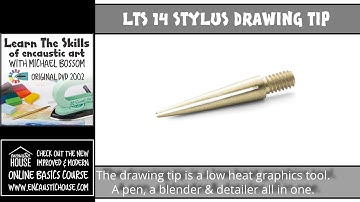LEARN THE SKILLS OF ENCAUSTIC ART 14 : STYLUS DRAWING TIP FOR DETAIL with Michael Bossom