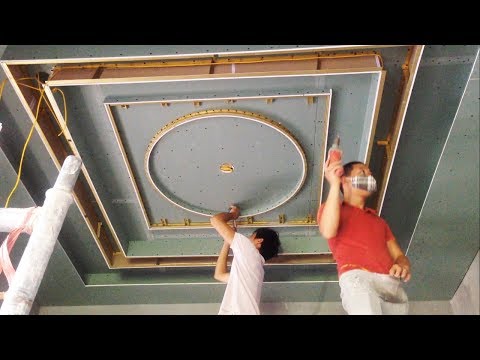 technology-construction-plaster-ceiling-fastest---beautiful-ceiling-design---part-1