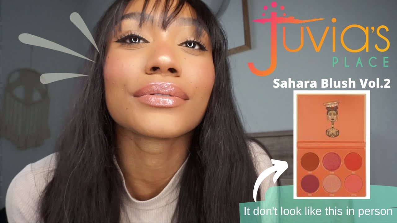 Juvia's Place Sahara Blush Vol. 2 blush palette for dark skin, juvia's
