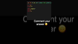 Python Trick Question 🤯 Print(x) or print(x)? #shorts #coding #pythonchallenge #pythonic