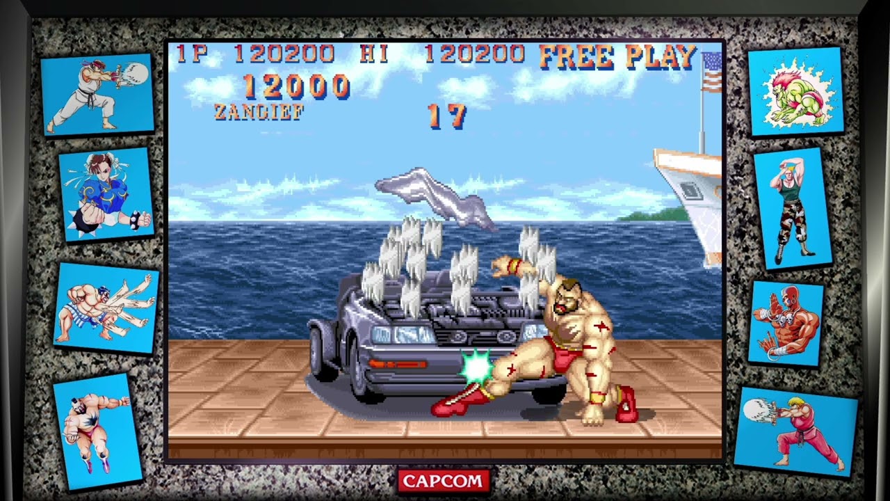 StreetFighter2 Zangief Bonus Stage Car Nintendo Switch - YouTube