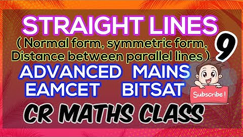 STRAIGHT LINES part 9//Shortcut method /Advanced, Mains//Eamcet,Bitsat//INTER, CBSE //CR MATHS CLASS