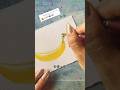 水彩でバナナを描くには🍌 #watercolortips #イラスト #描き方 #水彩メイキング #透明水彩 #tips #watercolor #アート #イラストメイキング