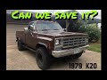 Restoration begins on a rusty ole Farm Truck - 1979 Chevy K20 4x4 - Pt 1