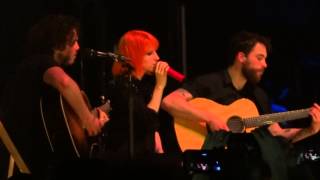 “The Only Exception” Paramore@Borgata Event Center Atlantic City 5/8/15 Writing the Future Tour
