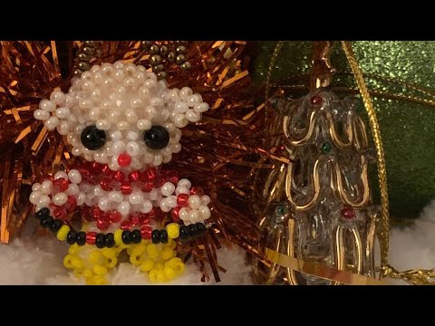 2 ч How to Bead Christmas Reindeer amigurumi Олень из бисера Korálkový sob #sledujsjk #подпишись