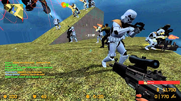 Counter Strike Source Zombie Escape mod online gameplay on Mountain Escape map