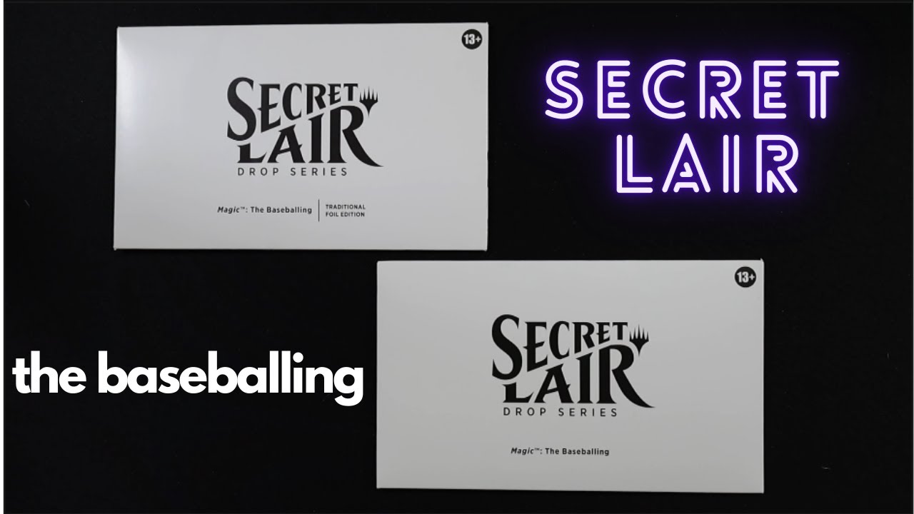 Opening/Unboxing MTG Secret Lair: The Baseballing - YouTube