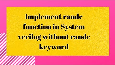 Implement randc function in systemverilog without using randc keyword #systemverilog