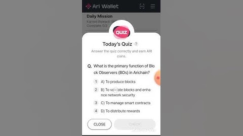 Ari Wallet quiz answers today | 21 April 2025 | Ari daily quiz today | Ari daily quiz today