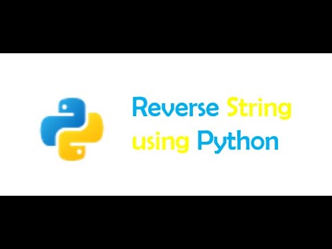 How to Reverse String by using python - YouTube