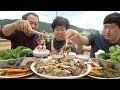 남은 송이버섯을 넣어 푸짐하게 만든 [[불고기(Bulgogi)]] 요리&먹방!! - Mukbang eating show