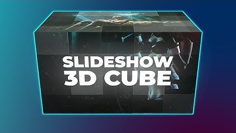 Slideshow Cube After Effects Templates