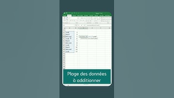 Formule Excel : somme.si ( ) additionner avec une condition