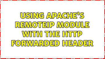 Using Apache