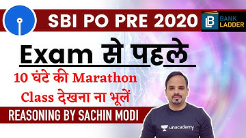 SBI PO PRE 2020 | Most Expected Questions | Reasoning by Sachin Modi |