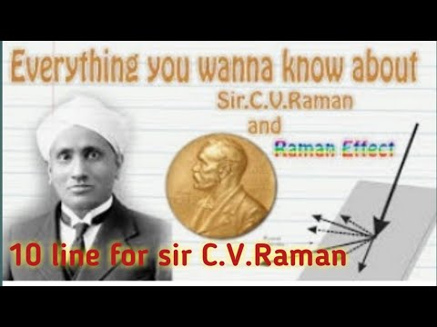 10 easy lines for CV Raman#nationalscienceday #NobelPrize#BharatRatna#c ...