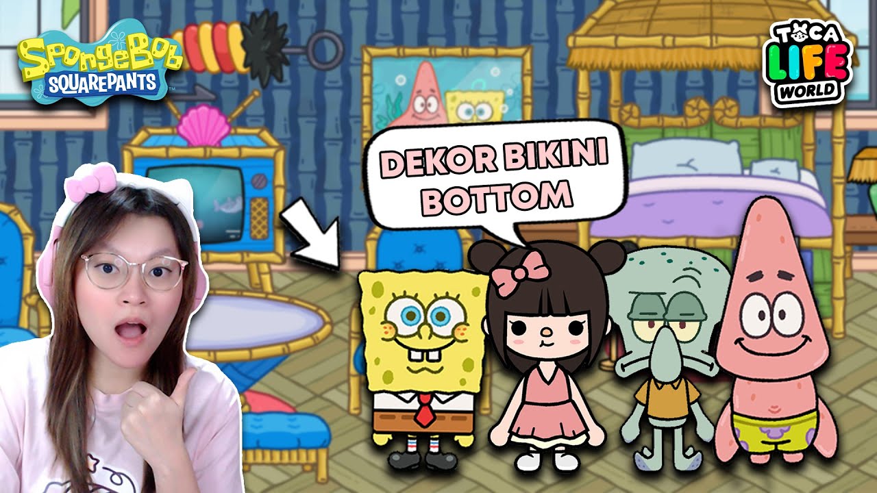 Dekor Rumah Bikini Bottom Untuk Spongebob Dan Kawan Kawan ?!! [Toca Life World Indonesia]