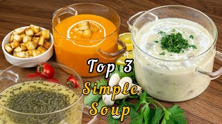 Top 3 types of soup with the simplest ingredients for Holiday Dinner