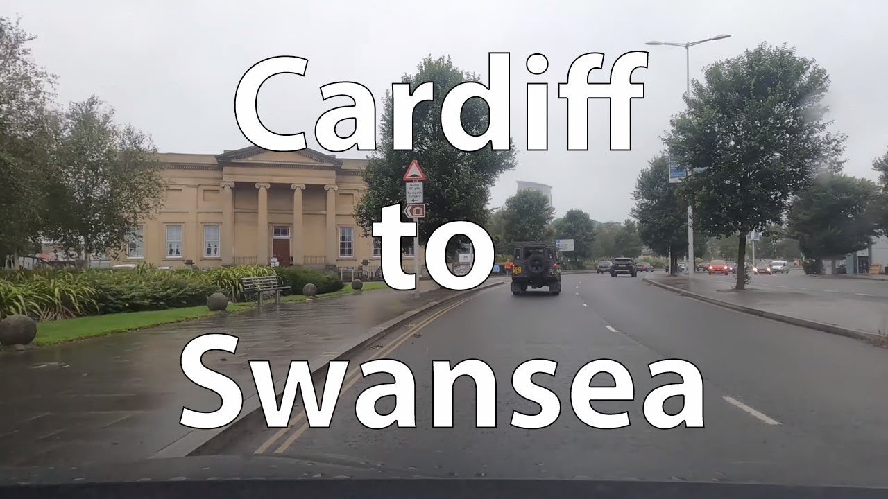 [4K] Driving from Cardiff to Swansea (UK)