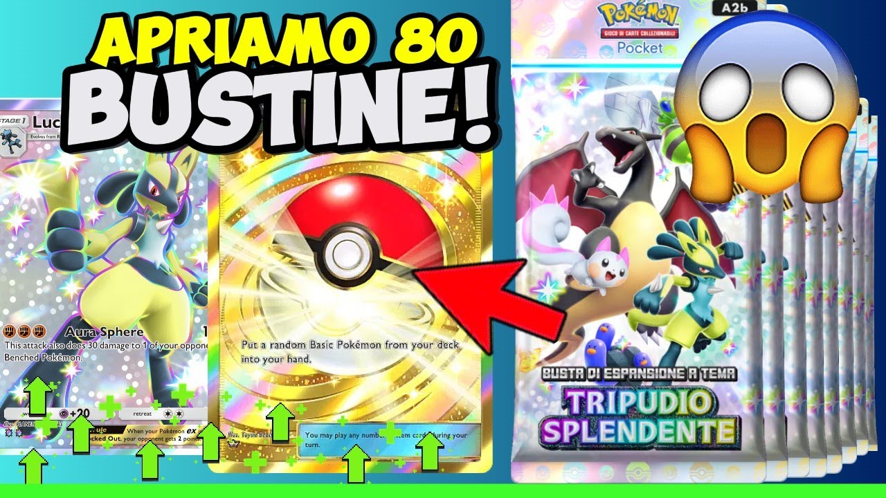 HO APERTO +80 Bustine TRIPUDIO SPLENDENTE su Pokemon TCG Pocket! - YouTube