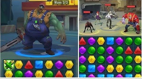 Zombie blast squad epic match 3 puzzle
