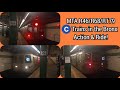 MTA R46/R68/R179 C trains via the D running in the Bronx - April 2021