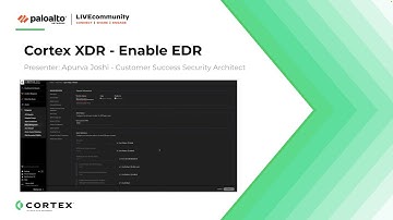 Cortex XDR - Enable EDR