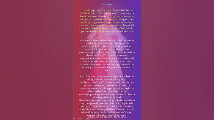 Divine Mercy Novena of Chaplets - Day 7