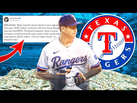 The Texas Rangers Sign Jacob Degrom to a 5 Year 185 Million Dollar Deal!!! LOL METS