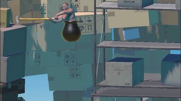 Getting over it box drop and staircase